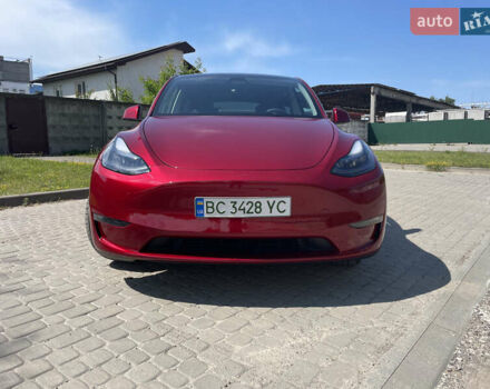 Красный Тесла Model Y, объемом двигателя 0 л и пробегом 2 тыс. км за 34500 $, фото 5 на Automoto.ua