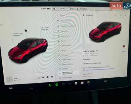 Красный Тесла Model Y, объемом двигателя 0 л и пробегом 42 тыс. км за 33900 $, фото 16 на Automoto.ua