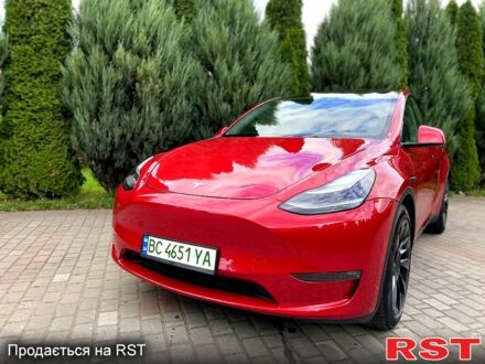 Красный Тесла Model Y, объемом двигателя 0 л и пробегом 70 тыс. км за 33000 $, фото 1 на Automoto.ua