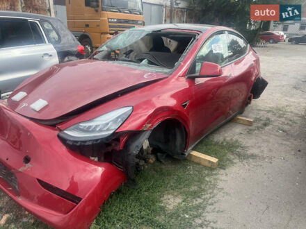 Тесла Model Y 2020 в Днепре (Днепропетровске) на Automoto.ua Красный Тесла Model Y, объемом двигателя 0 л и пробегом 50 тыс. км за 6300 $, фото 1 на Automoto.ua