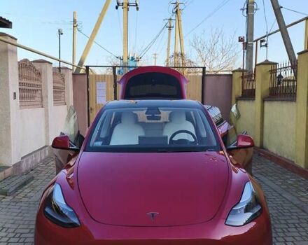 Красный Тесла Model Y, объемом двигателя 0 л и пробегом 68 тыс. км за 20600 $, фото 1 на Automoto.ua