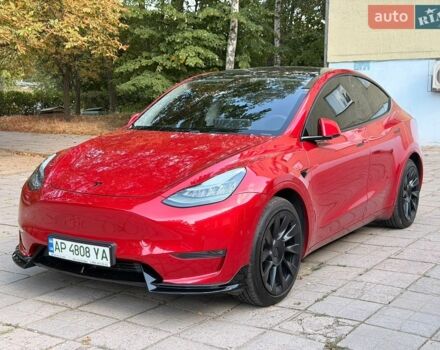 Красный Тесла Model Y, объемом двигателя 0 л и пробегом 65 тыс. км за 22500 $, фото 1 на Automoto.ua