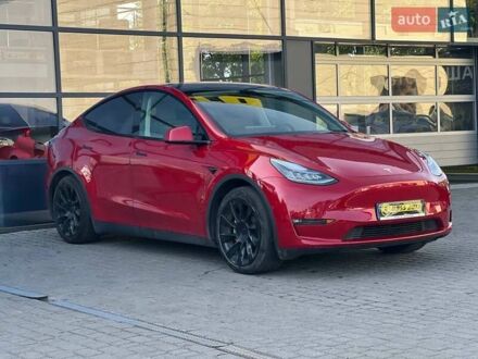 Красный Тесла Model Y, объемом двигателя 0 л и пробегом 57 тыс. км за 29500 $, фото 1 на Automoto.ua
