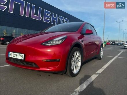 Тесла Model Y 2021 в Львове на Automoto.ua Красный Тесла Model Y, объемом двигателя 0 л и пробегом 15 тыс. км за 33450 $, фото 1 на Automoto.ua