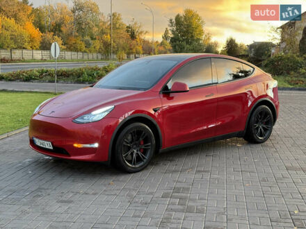 Красный Тесла Model Y, объемом двигателя 0 л и пробегом 60 тыс. км за 25000 $, фото 1 на Automoto.ua