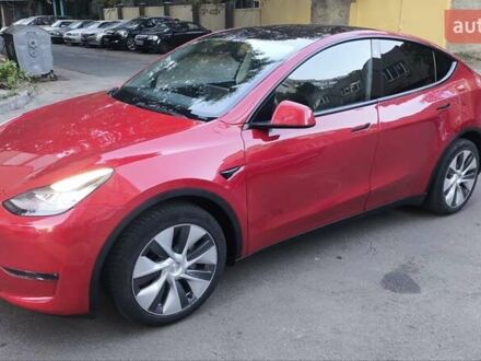 Червоний Тесла Model Y, об'ємом двигуна 0 л та пробігом 52 тис. км за 22900 $, фото 1 на Automoto.ua