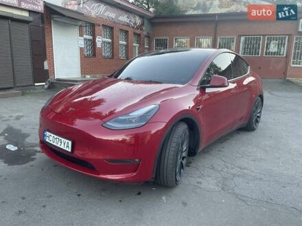 Тесла Model Y 2021 в Львове на Automoto.ua Красный Тесла Model Y, объемом двигателя 0 л и пробегом 44 тыс. км за 32300 $, фото 1 на Automoto.ua