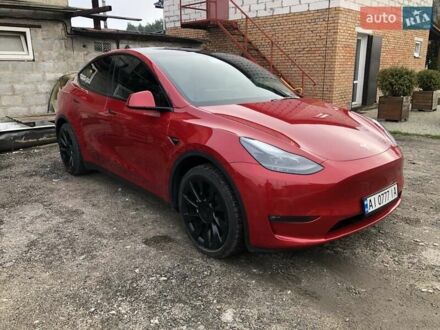Тесла Model Y 2021 в Белой Церкве на Automoto.ua Красный Тесла Model Y, объемом двигателя 0 л и пробегом 35 тыс. км за 24900 $, фото 1 на Automoto.ua