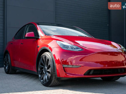 Тесла Model Y 2022 в Киеве на Automoto.ua Красный Тесла Model Y, объемом двигателя 0 л и пробегом 6 тыс. км за 26900 $, фото 1 на Automoto.ua