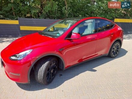 Красный Тесла Model Y, объемом двигателя 0 л и пробегом 97 тыс. км за 26000 $, фото 1 на Automoto.ua