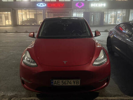 Красный Тесла Model Y, объемом двигателя 0 л и пробегом 51 тыс. км за 28500 $, фото 1 на Automoto.ua