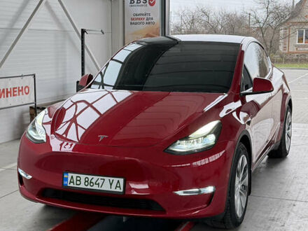 Червоний Тесла Model Y, об'ємом двигуна 0 л та пробігом 43 тис. км за 29500 $, фото 1 на Automoto.ua