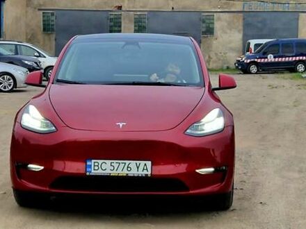 Тесла Model Y 2022 в Мостисках на Automoto.ua Красный Тесла Model Y, объемом двигателя 0 л и пробегом 21 тыс. км за 37500 $, фото 1 на Automoto.ua
