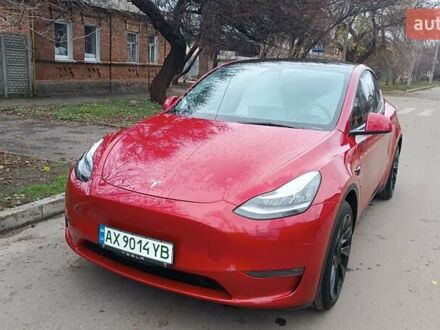 Красный Тесла Model Y, объемом двигателя 0 л и пробегом 51 тыс. км за 27500 $, фото 1 на Automoto.ua