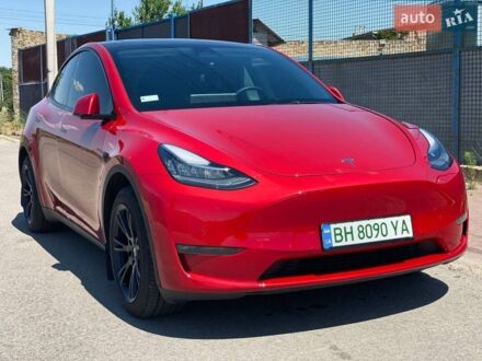 Червоний Тесла Model Y, об'ємом двигуна 0 л та пробігом 44 тис. км за 27000 $, фото 1 на Automoto.ua