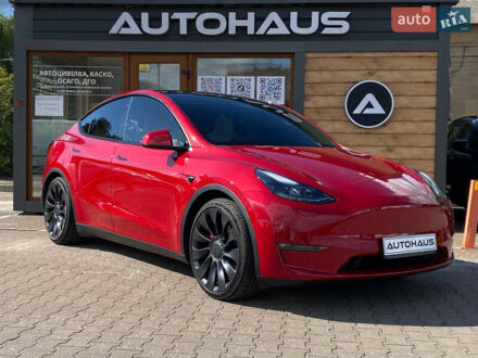 Тесла Model Y 2023 в Житомире на Automoto.ua Красный Тесла Model Y, объемом двигателя 0 л и пробегом 24 тыс. км за 34999 $, фото 1 на Automoto.ua