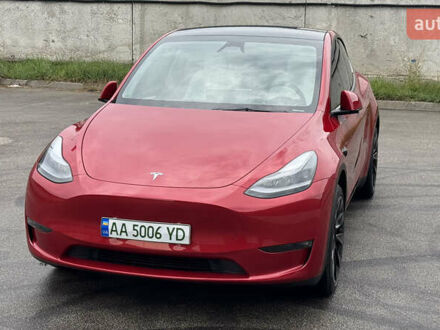 Тесла Model Y 2023 в Киеве на Automoto.ua Красный Тесла Model Y, объемом двигателя 0 л и пробегом 57 тыс. км за 27500 $, фото 1 на Automoto.ua