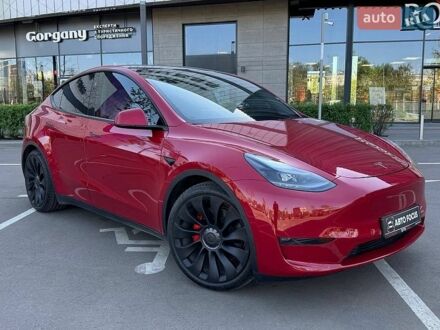 Красный Тесла Model Y, объемом двигателя 0 л и пробегом 22 тыс. км за 33990 $, фото 1 на Automoto.ua