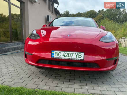 Красный Тесла Model Y, объемом двигателя 0 л и пробегом 25 тыс. км за 28300 $, фото 1 на Automoto.ua