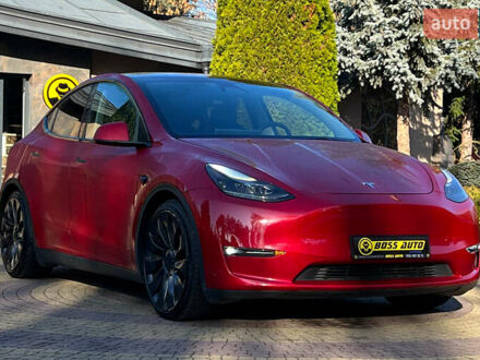 Красный Тесла Model Y, объемом двигателя 0 л и пробегом 26 тыс. км за 29800 $, фото 1 на Automoto.ua