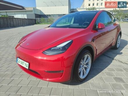 Червоний Тесла Model Y, об'ємом двигуна 0 л та пробігом 12 тис. км за 24600 $, фото 1 на Automoto.ua