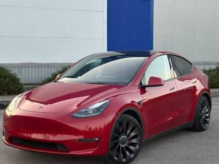 Червоний Тесла Model Y, об'ємом двигуна 0 л та пробігом 37 тис. км за 33500 $, фото 1 на Automoto.ua