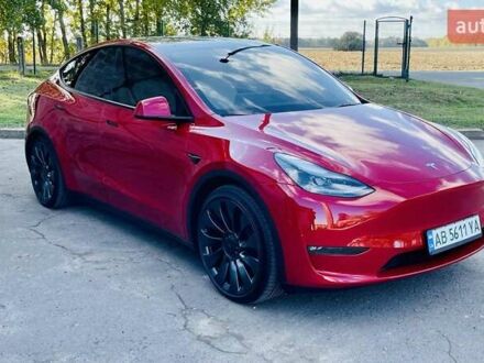 Тесла Model Y 2023 в Виннице на Automoto.ua Красный Тесла Model Y, объемом двигателя 0 л и пробегом 22 тыс. км за 36500 $, фото 1 на Automoto.ua