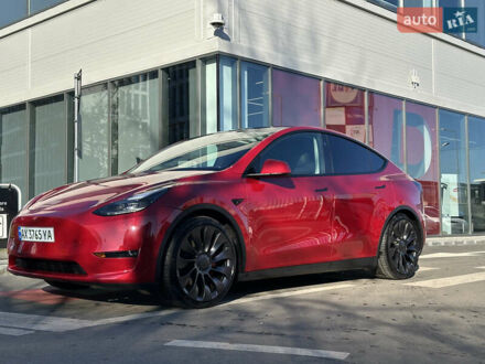 Красный Тесла Model Y, объемом двигателя 0 л и пробегом 12 тыс. км за 32000 $, фото 1 на Automoto.ua