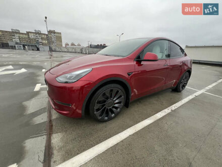 Тесла Model Y 2024 в Киеве на Automoto.ua Красный Тесла Model Y, объемом двигателя 0 л и пробегом 5 тыс. км за 35500 $, фото 1 на Automoto.ua
