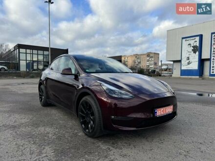 Красный Тесла Model Y, объемом двигателя 0 л и пробегом 42 тыс. км за 33900 $, фото 1 на Automoto.ua