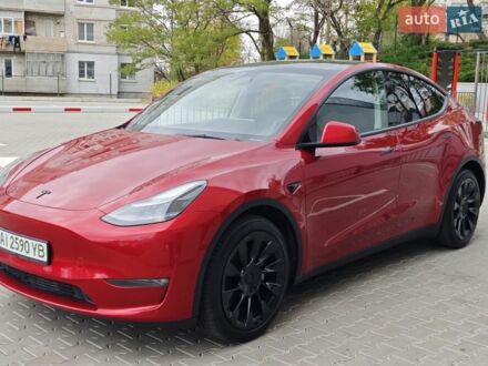 Красный Тесла Model Y, объемом двигателя 0 л и пробегом 30 тыс. км за 28500 $, фото 1 на Automoto.ua