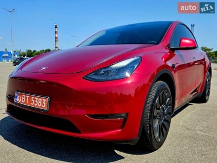 Червоний Тесла Model Y, об'ємом двигуна 0 л та пробігом 36 тис. км за 26900 $, фото 1 на Automoto.ua