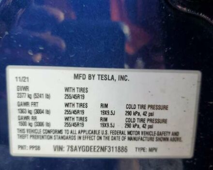 Тесла Model Y, объемом двигателя 0 л и пробегом 100 тыс. км за 15770 $, фото 12 на Automoto.ua