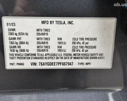 Тесла Model Y, объемом двигателя 0 л и пробегом 38 тыс. км за 28500 $, фото 6 на Automoto.ua