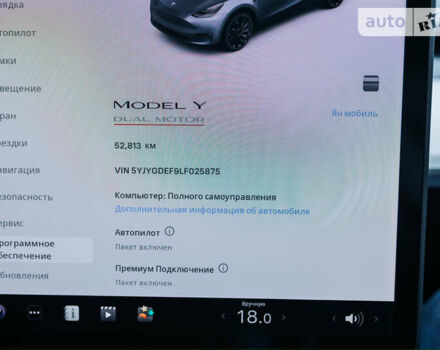 Серый Тесла Model Y, объемом двигателя 0 л и пробегом 52 тыс. км за 39550 $, фото 21 на Automoto.ua