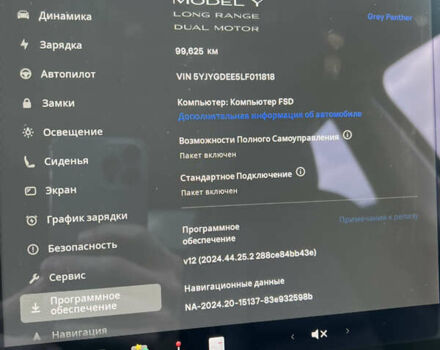 Серый Тесла Model Y, объемом двигателя 0 л и пробегом 99 тыс. км за 22300 $, фото 15 на Automoto.ua