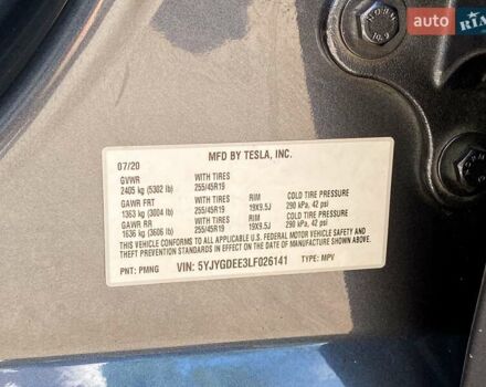 Серый Тесла Model Y, объемом двигателя 0 л и пробегом 123 тыс. км за 23999 $, фото 23 на Automoto.ua