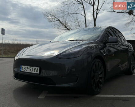 Серый Тесла Model Y, объемом двигателя 0 л и пробегом 96 тыс. км за 27500 $, фото 20 на Automoto.ua