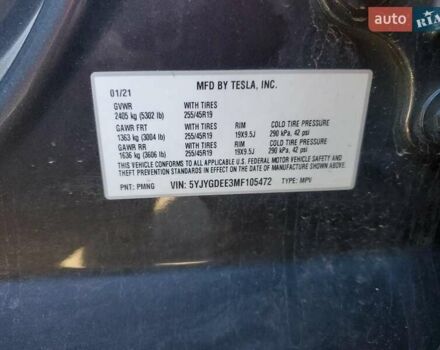 Серый Тесла Model Y, объемом двигателя 0 л и пробегом 173 тыс. км за 9100 $, фото 11 на Automoto.ua