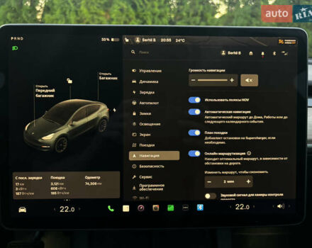 Сірий Тесла Model Y, об'ємом двигуна 0 л та пробігом 85 тис. км за 24800 $, фото 21 на Automoto.ua