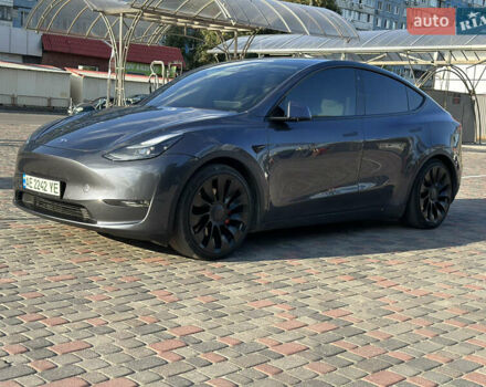 Серый Тесла Model Y, объемом двигателя 0 л и пробегом 58 тыс. км за 29999 $, фото 6 на Automoto.ua