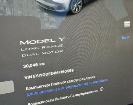 Серый Тесла Model Y, объемом двигателя 0 л и пробегом 30 тыс. км за 28500 $, фото 23 на Automoto.ua