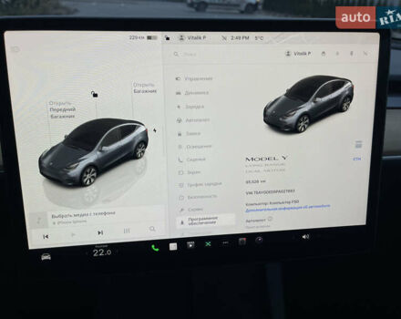 Сірий Тесла Model Y, об'ємом двигуна 0 л та пробігом 65 тис. км за 25500 $, фото 58 на Automoto.ua
