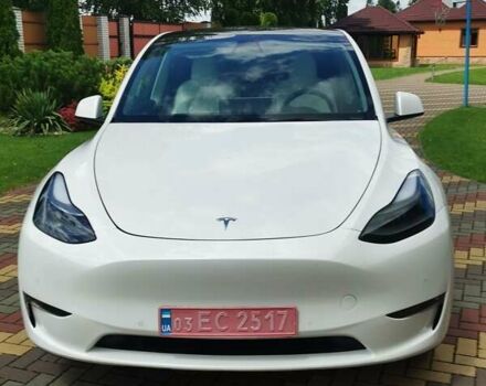 Серый Тесла Model Y, объемом двигателя 0 л и пробегом 4 тыс. км за 32999 $, фото 1 на Automoto.ua
