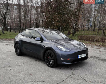 Серый Тесла Model Y, объемом двигателя 0 л и пробегом 82 тыс. км за 26500 $, фото 5 на Automoto.ua