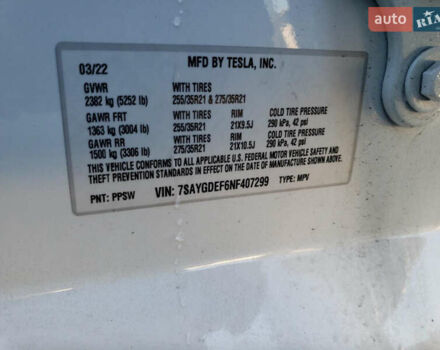 Серый Тесла Model Y, объемом двигателя 0 л и пробегом 33 тыс. км за 2750 $, фото 11 на Automoto.ua