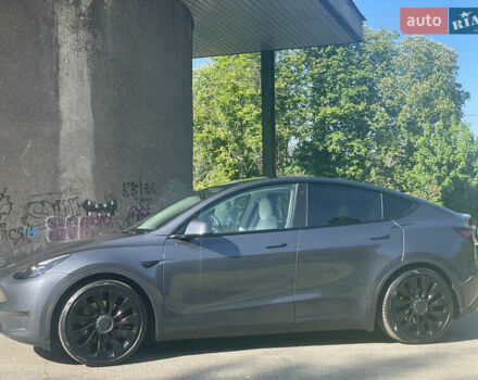 Серый Тесла Model Y, объемом двигателя 0 л и пробегом 51 тыс. км за 37000 $, фото 5 на Automoto.ua