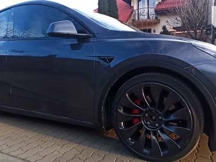 Серый Тесла Model Y, объемом двигателя 0 л и пробегом 35 тыс. км за 29950 $, фото 22 на Automoto.ua