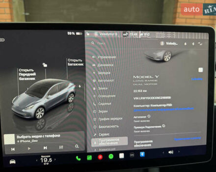 Сірий Тесла Model Y, об'ємом двигуна 0 л та пробігом 22 тис. км за 36000 $, фото 1 на Automoto.ua