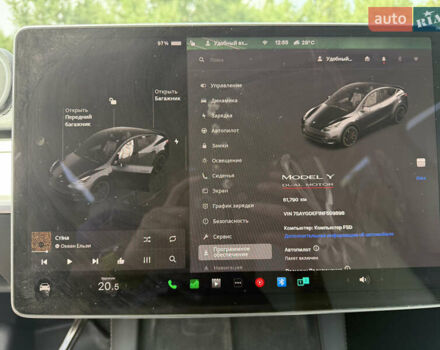 Серый Тесла Model Y, объемом двигателя 0 л и пробегом 61 тыс. км за 33000 $, фото 15 на Automoto.ua